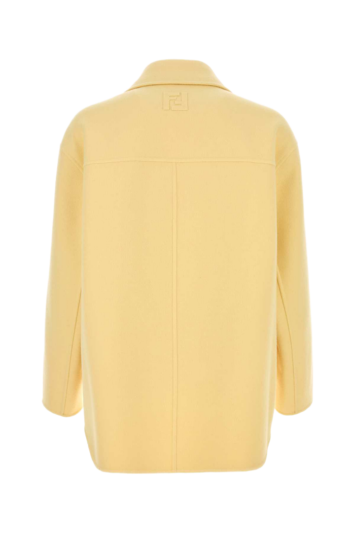 Yellow Flannel Blazer Crema Exterior: Virgin Wool Giacche E Gilet