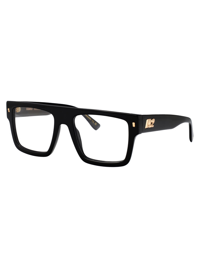 D2 0147 807 Black Acetate Optical