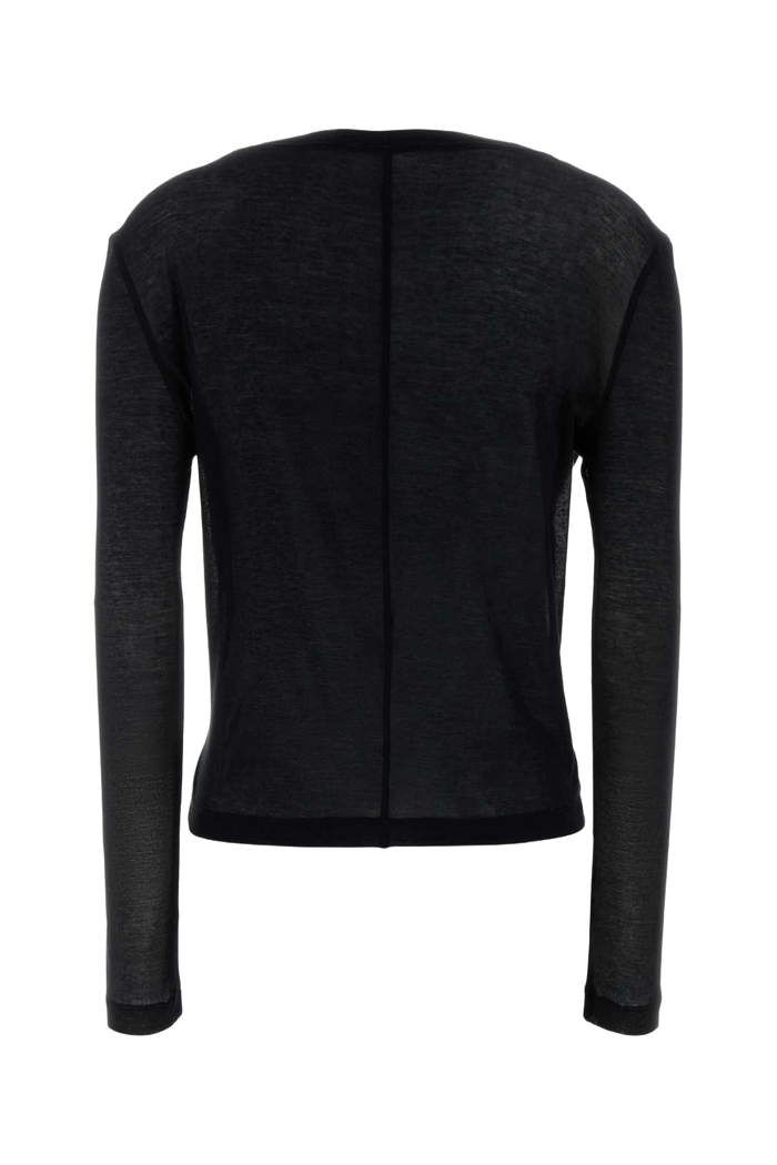 Black Cotton T-Shirt Exterior