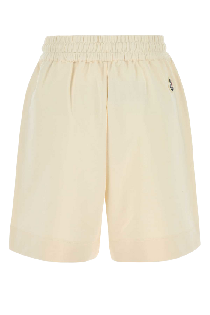 Ivory Cotton Bermuda Shorts 034 Exterior
