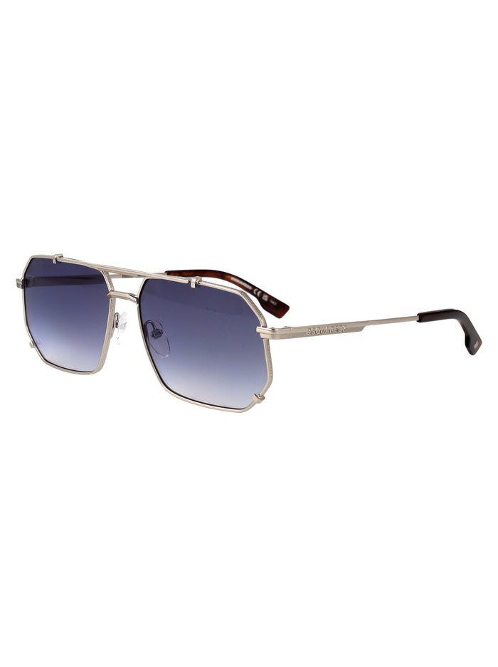 D2 0175-S Palladium Metal Sunglasses