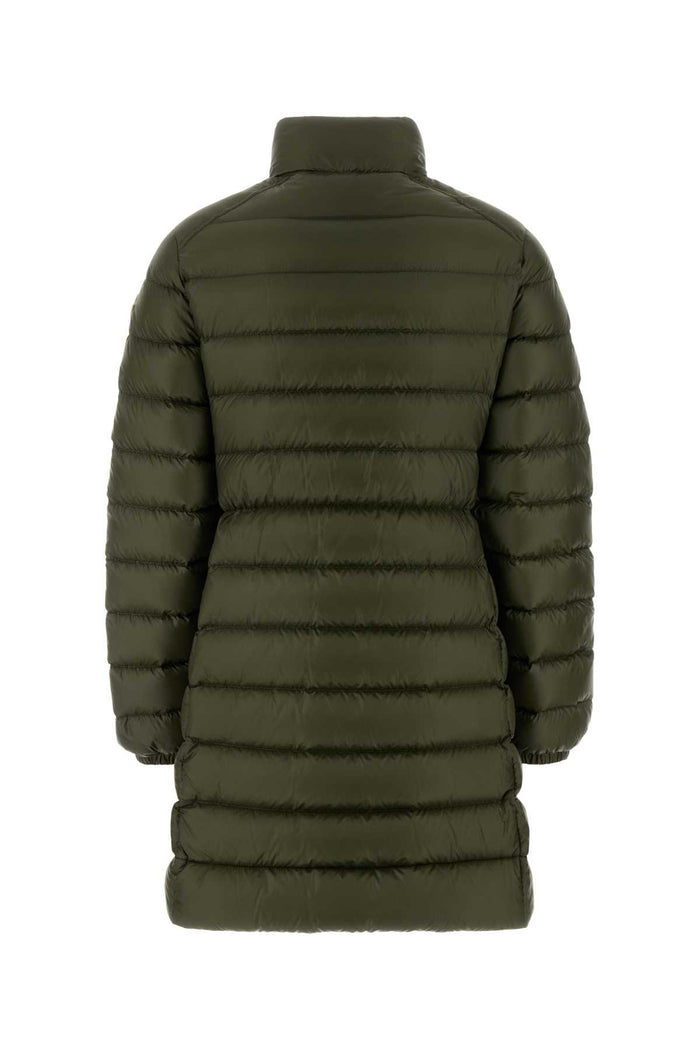 Olive Green Nylon Genet Down Jacket 825 Outer: Polyamide/nylon Cappotti