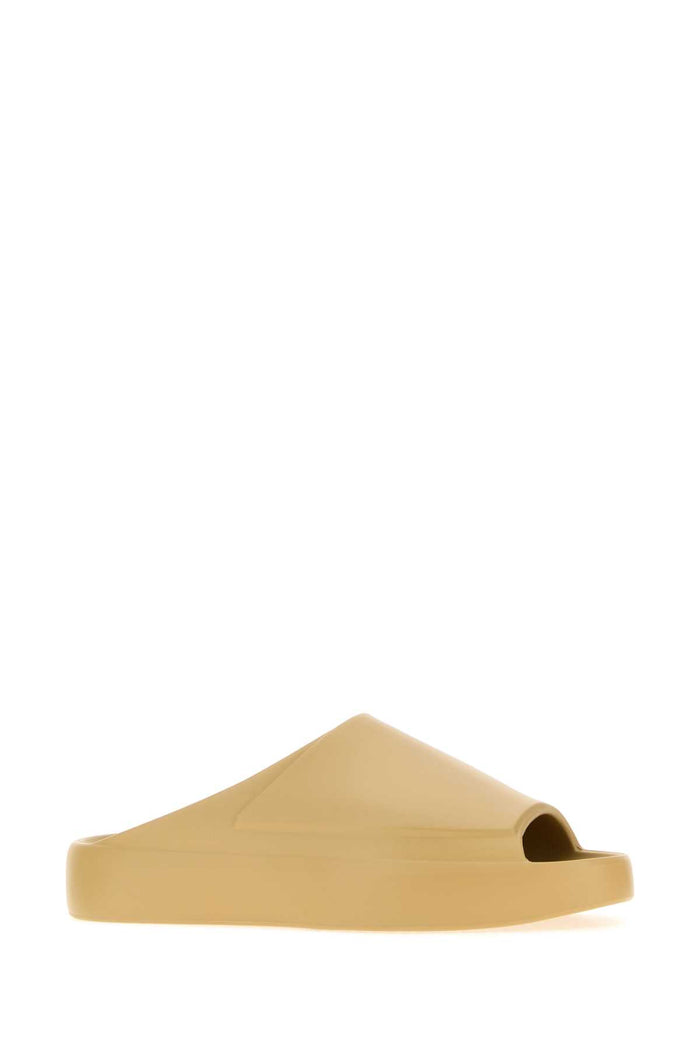 Beige Rubber Los Feliz Slippers Travertine