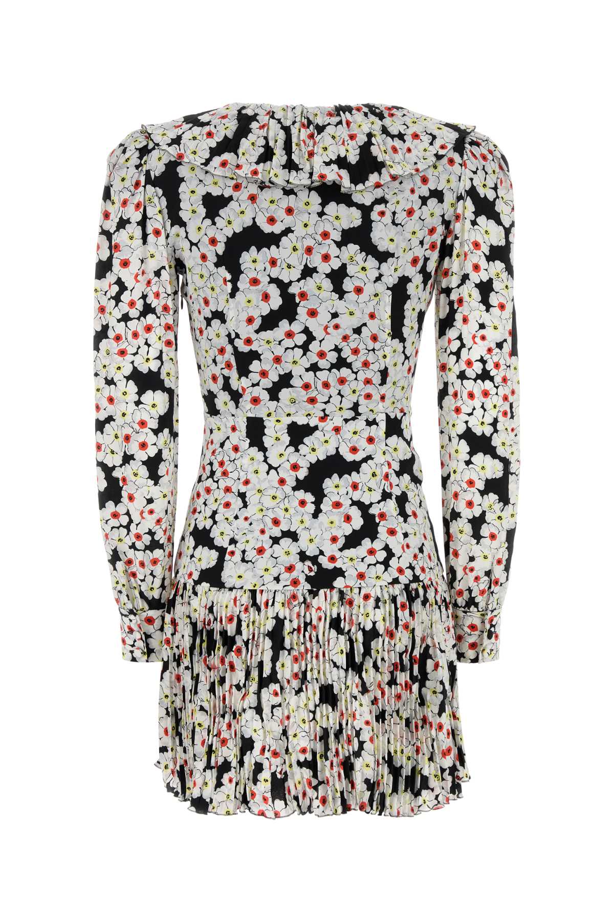 Printed Silk Mini Dress Blackmulti Exterior: Lining: Cupro Abiti