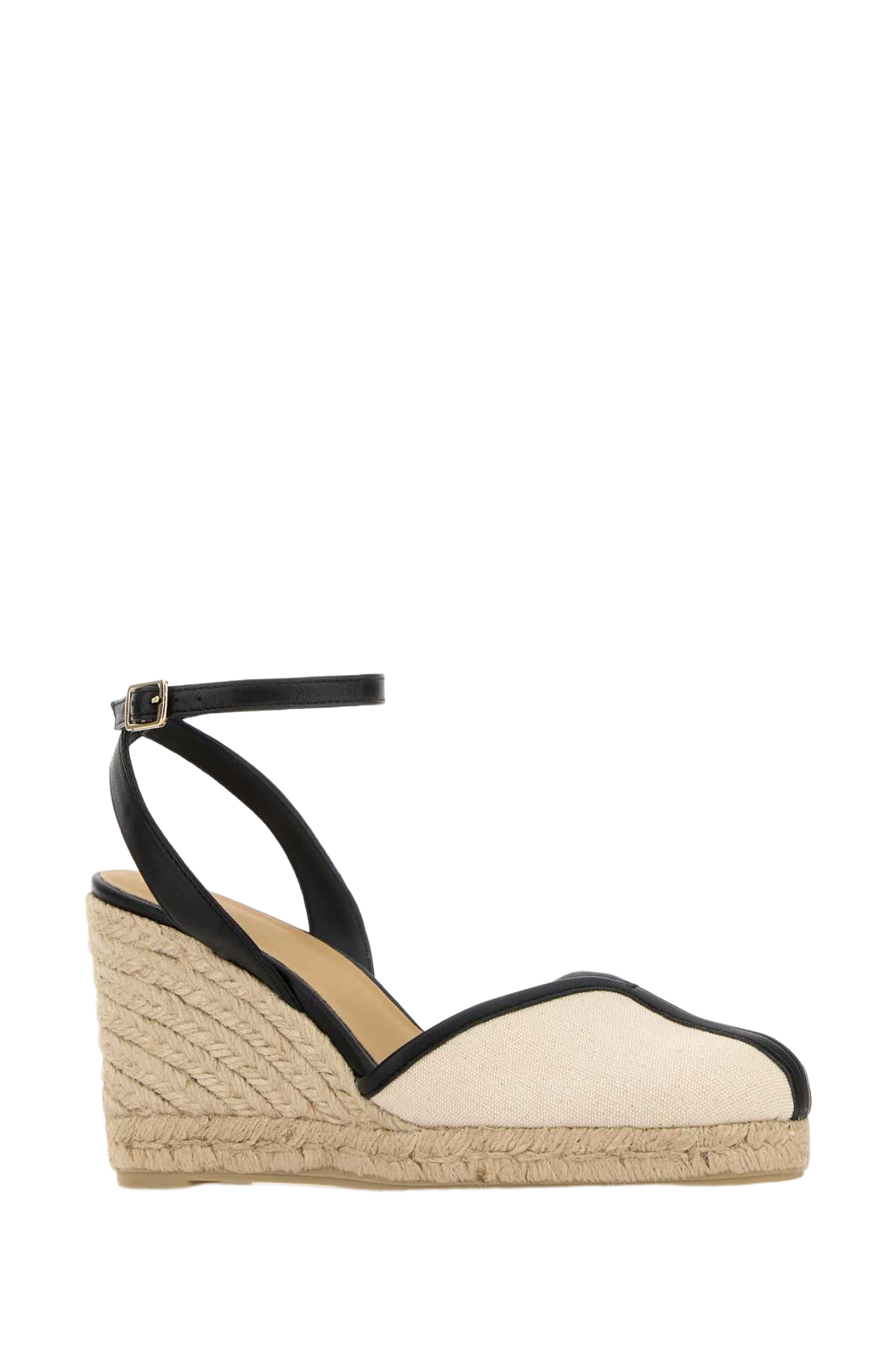 Ivory Canvas Cecilia Wedges Crudo Espadrillas