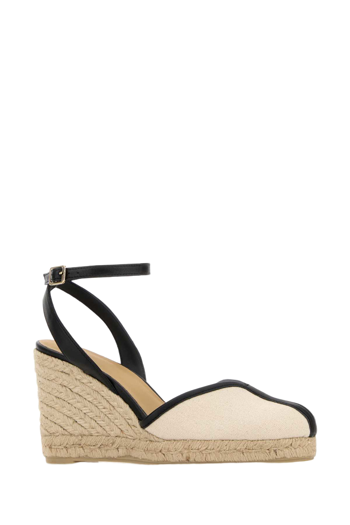 Ivory Canvas Cecilia Wedges Crudo Espadrillas