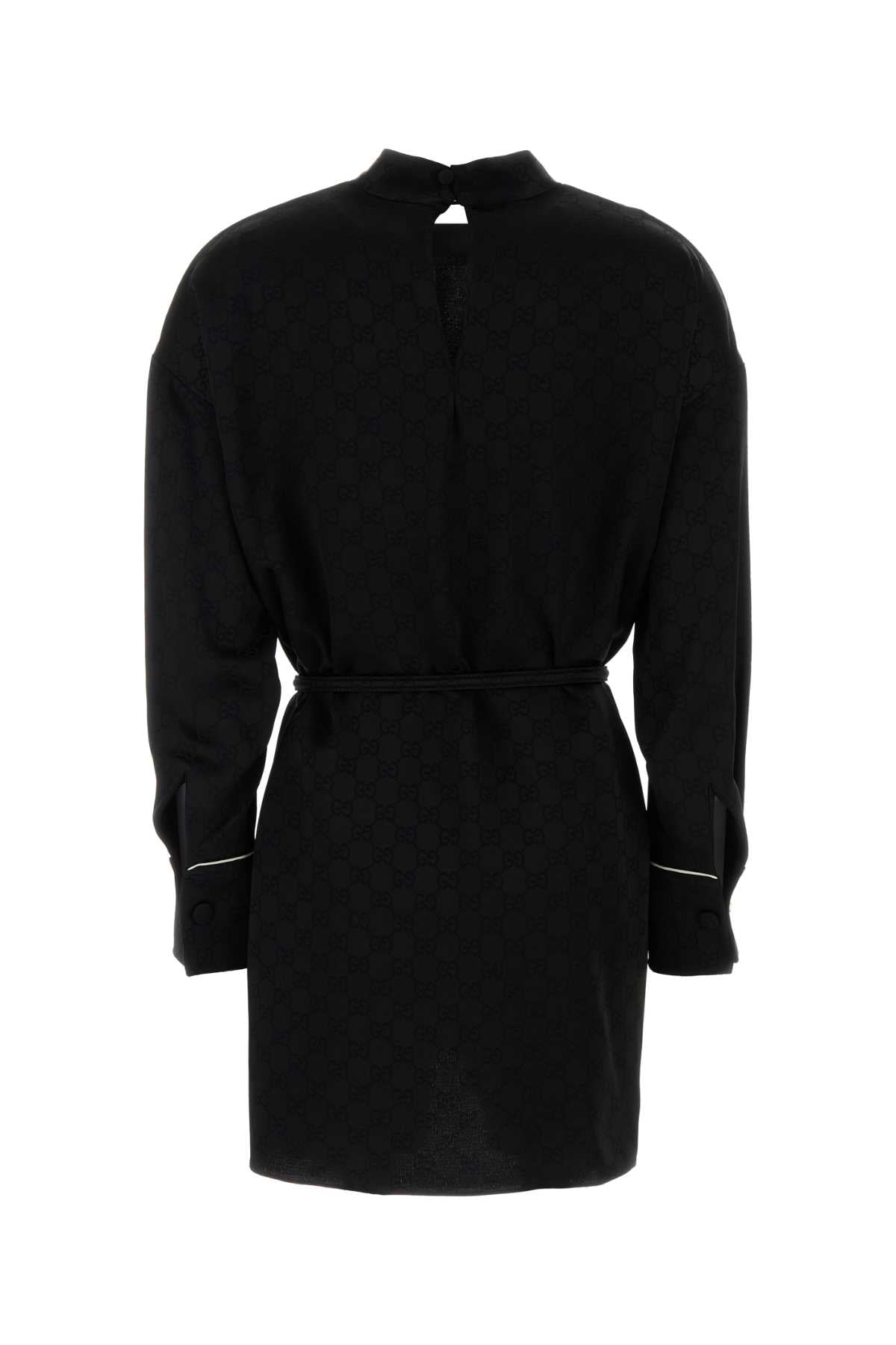 Black Crepe Dress Exterior: Viscose Acetate Abiti