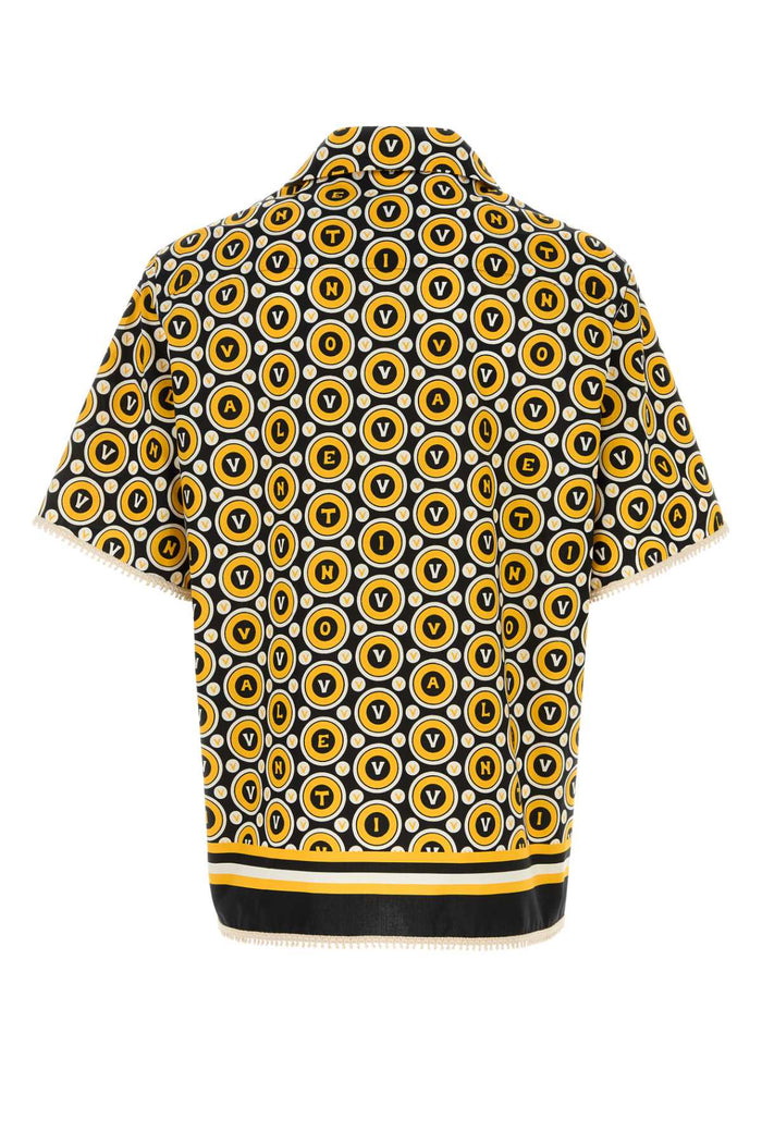 Printed Poplin Shirt Erogialloavorio Exterior: Cotton Camicie