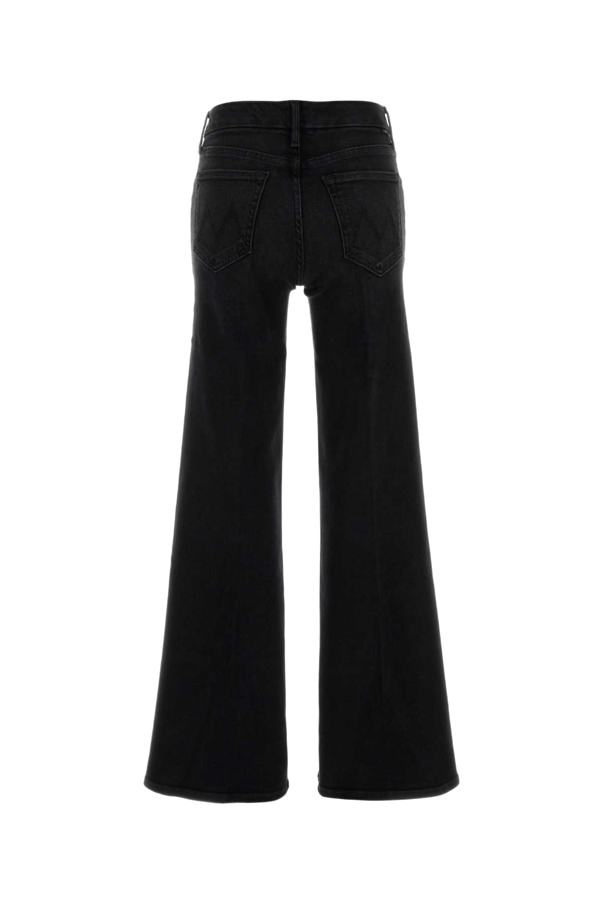 Black Stretch Denim The Roller Sneak Jeans Nero