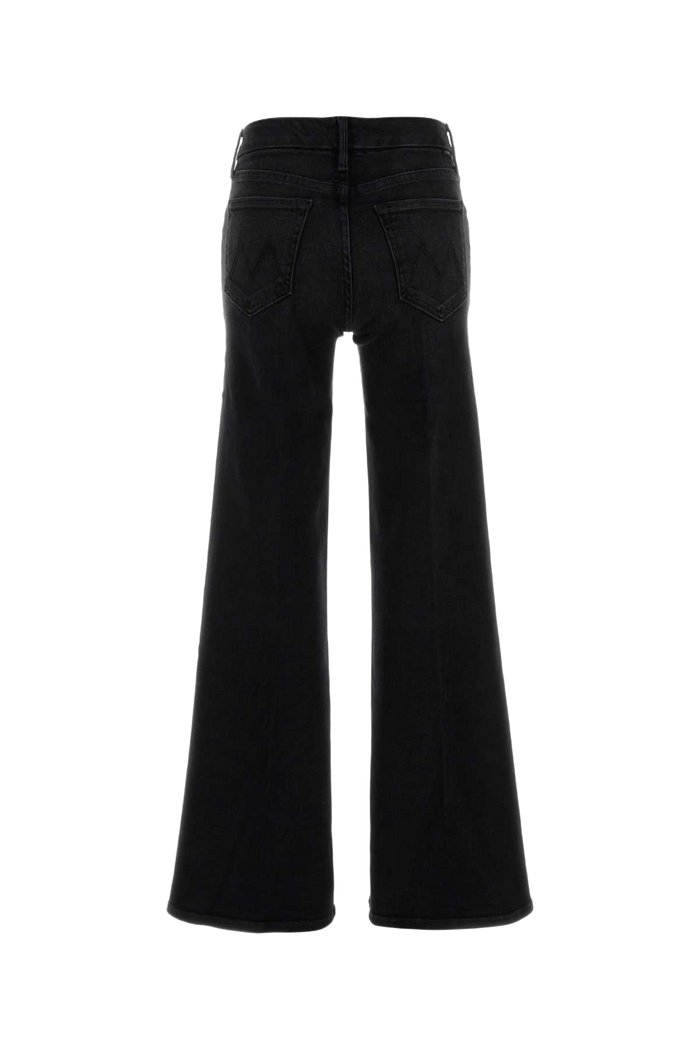 Black Stretch Denim The Roller Sneak Jeans Nero