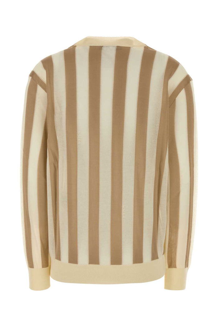 Embroidered Silk Blend Sweater Icetea-26 Exterior: Cotton Maglieria