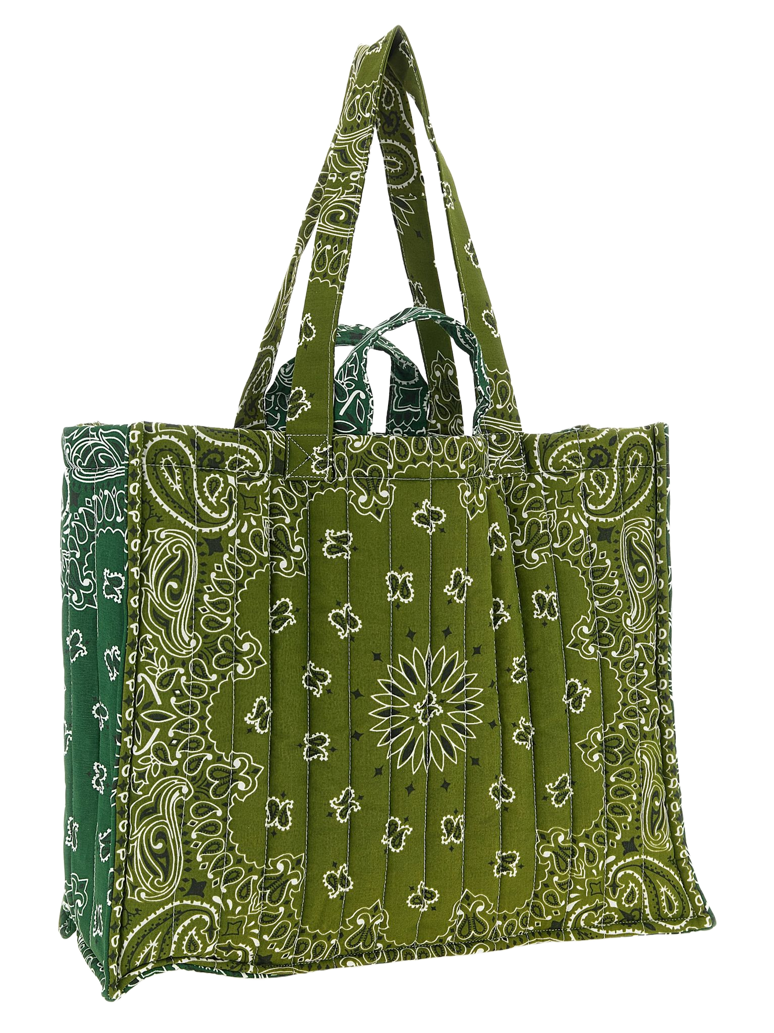 Cabas maxi shopping bag Green Cotton Tote