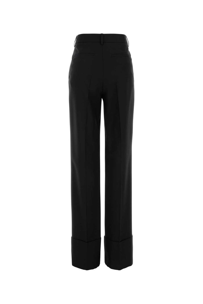 Black Wool Pant Nero Exterior: Virgin Pantaloni