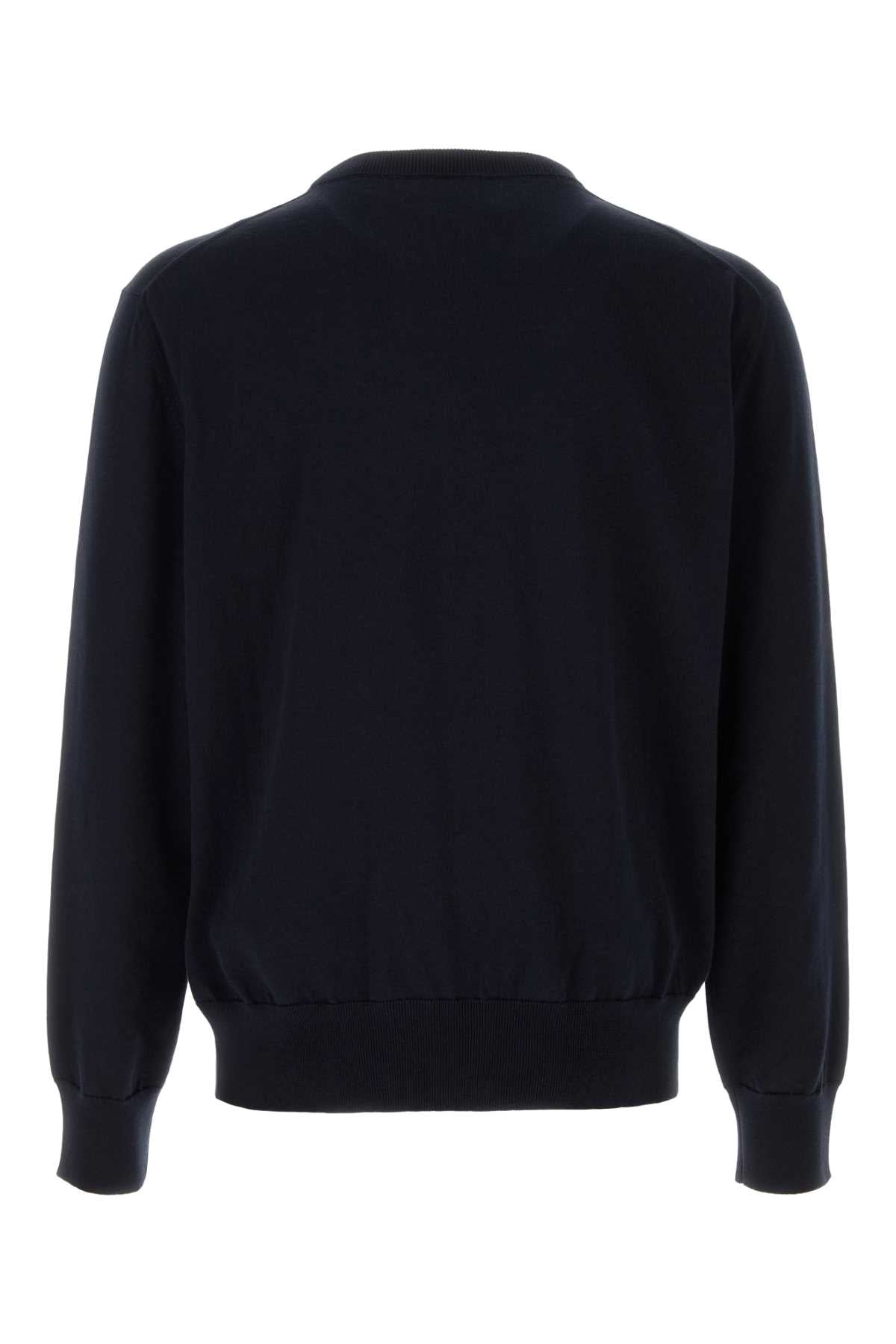 Midnight Blue Cotton Sweater Cotone Maglie