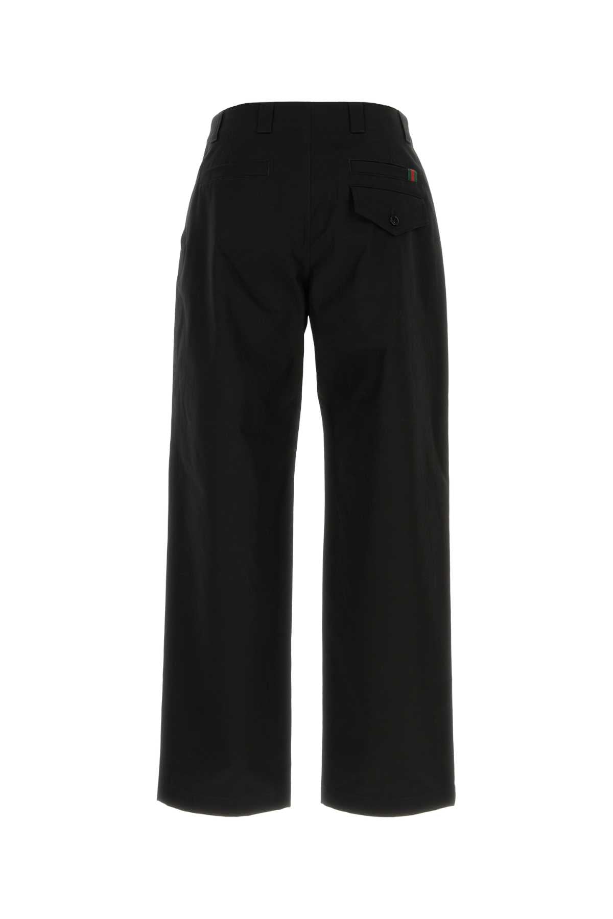 Black Cotton Pant T Cottondomestic Buffalo Pantaloni