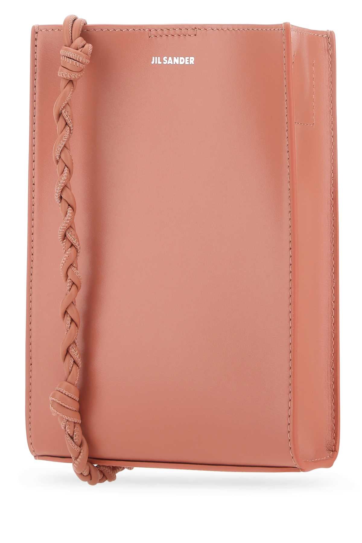Pink Leather Small Tangle Shoulder Bag 657 Exterior: Calf Borse A Tracolla