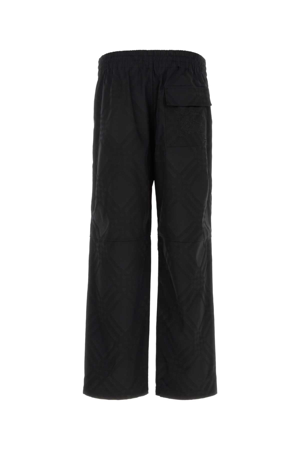 Black Nylon Pant Blackipcheck Exterior: Pantaloni