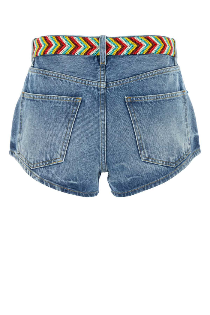 Denim Memories On The Savannah Shorts Mediumwas Exteiror: Cotton Camicie