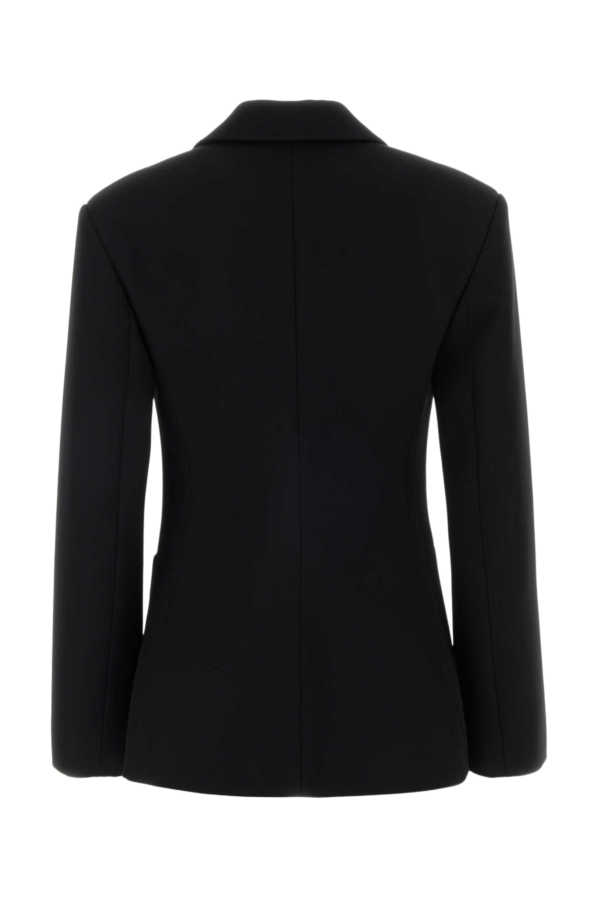 Black Wool Blend Blazer Giacche E Gilet