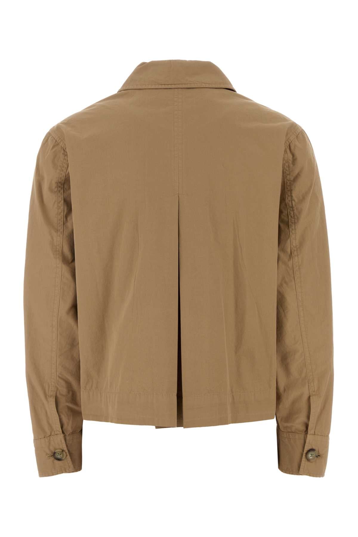 Camel Cotton Shirt Whitepepper Exterior: Camicie