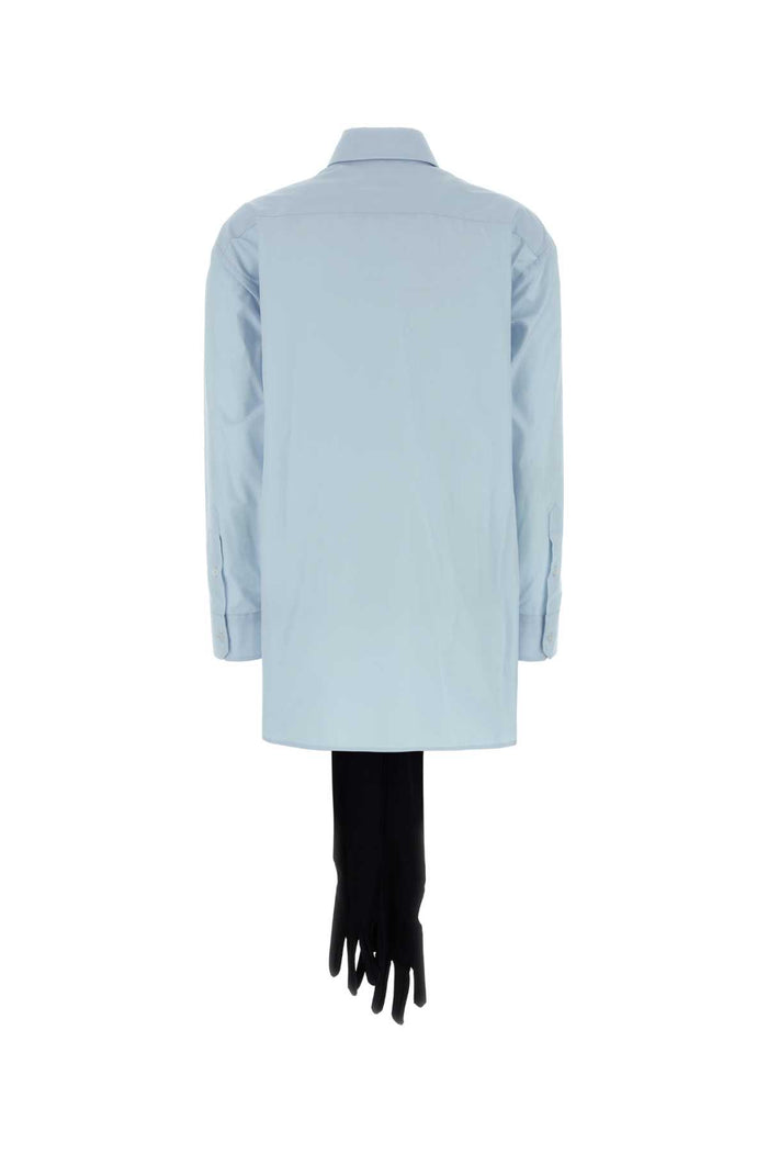 Light Blue Poplin Shirt Lightblue Cotone Camicie