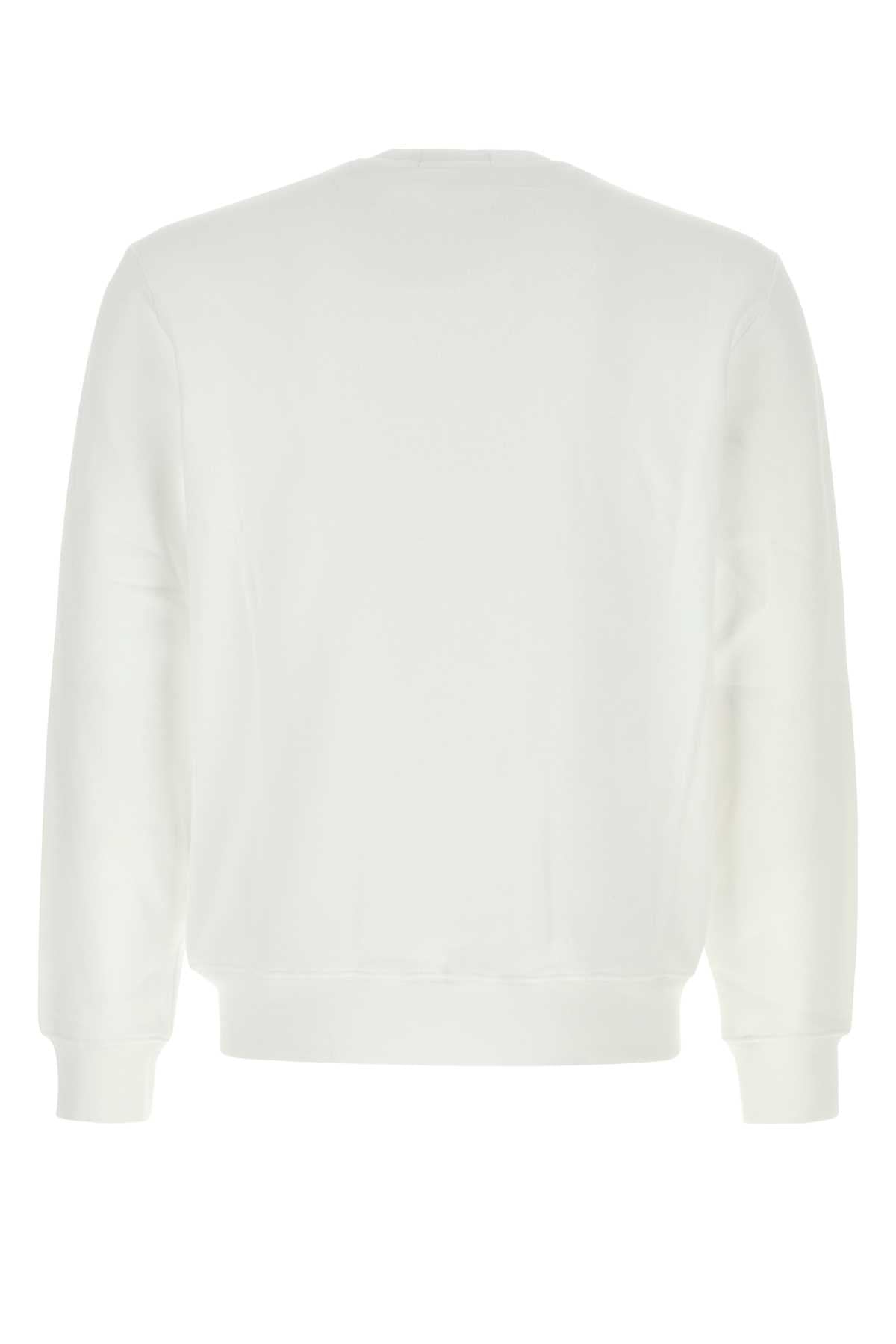 White Cotton Blend Sweatshirt Cr24white Exterior: Polyester Felpe
