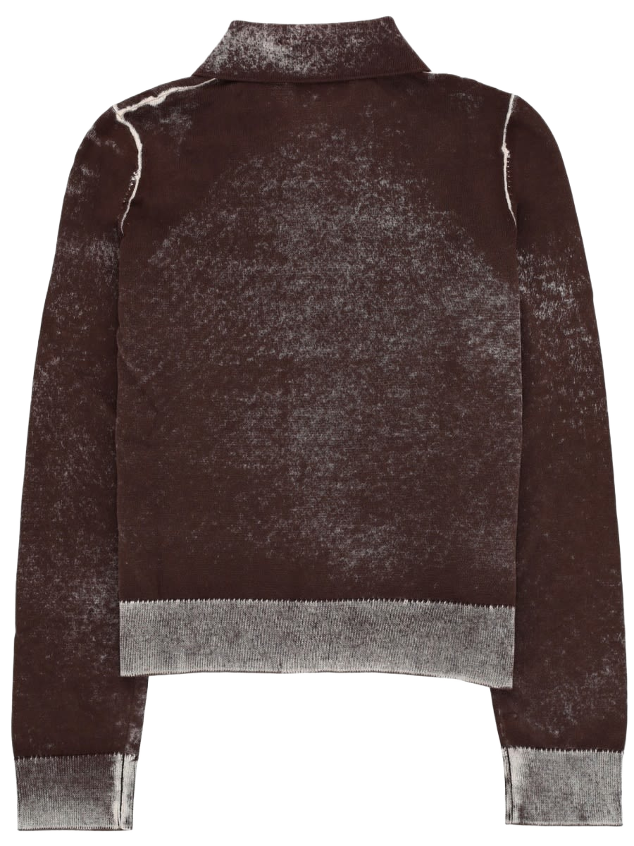 Cardigan M-Loren Brown Cotton Sweater