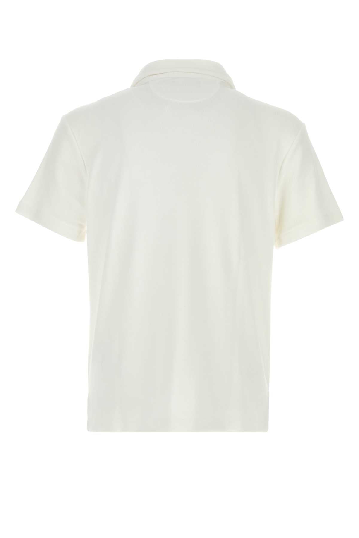 White Exterior: Cotton Polyester Polo
