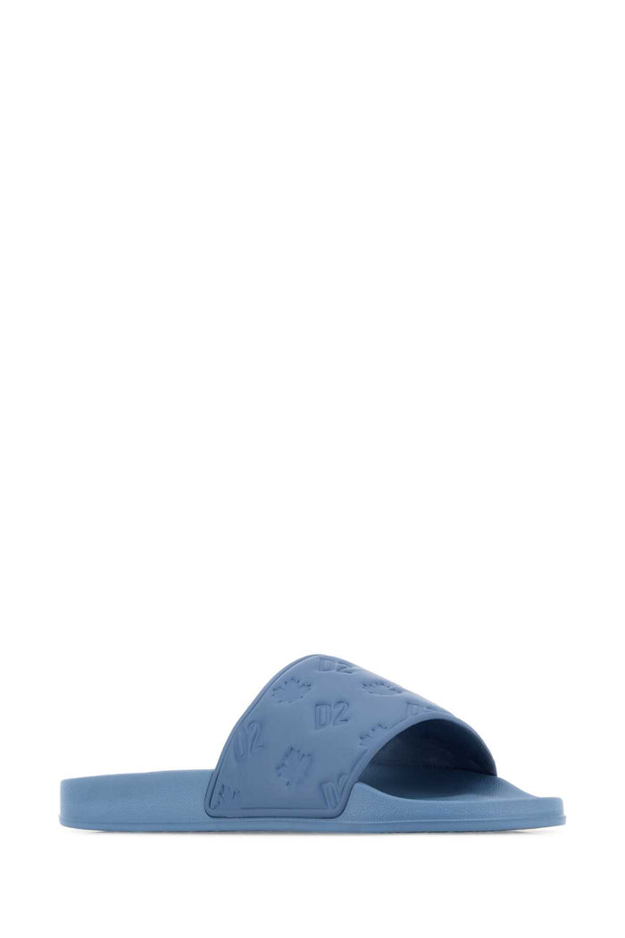 Light Blue Rubber Slippers 3074