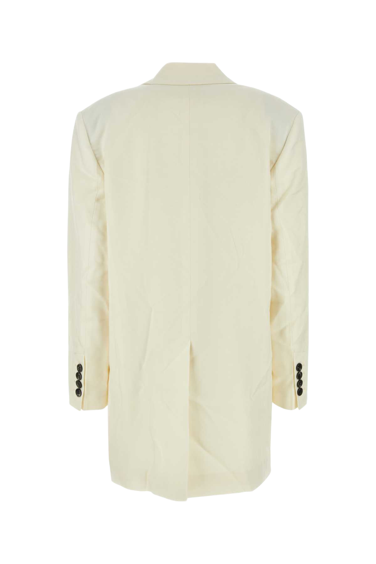 Ivory Wool Oversize Blazer Giacche E Gilet