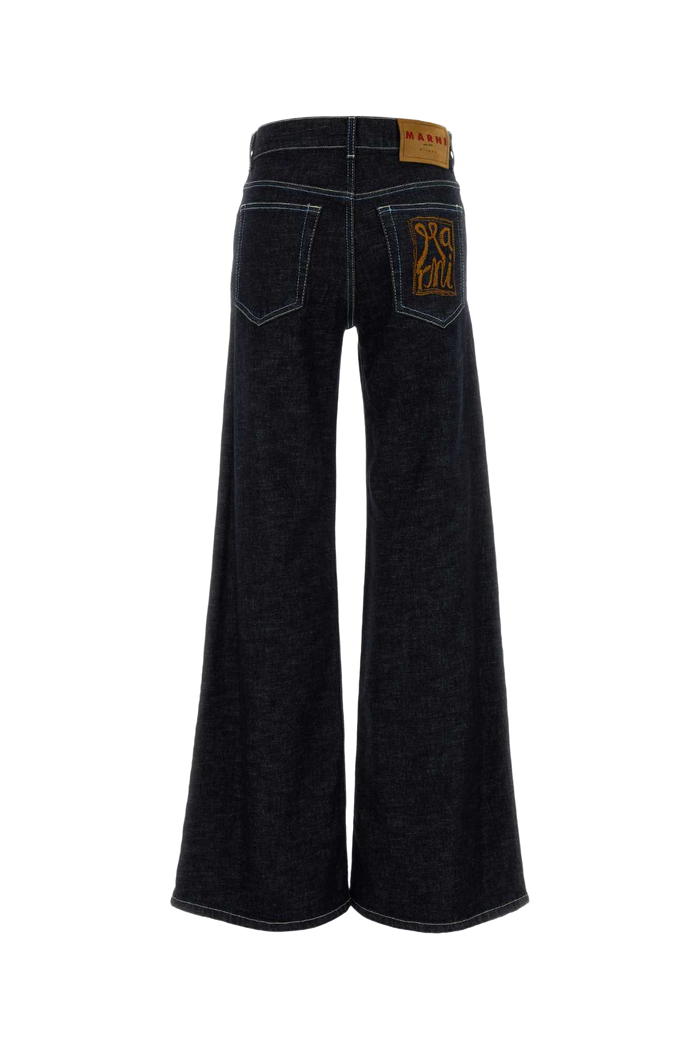 Blue Stretch Denim Jeans Blublack Exterior: Cotton Elastane