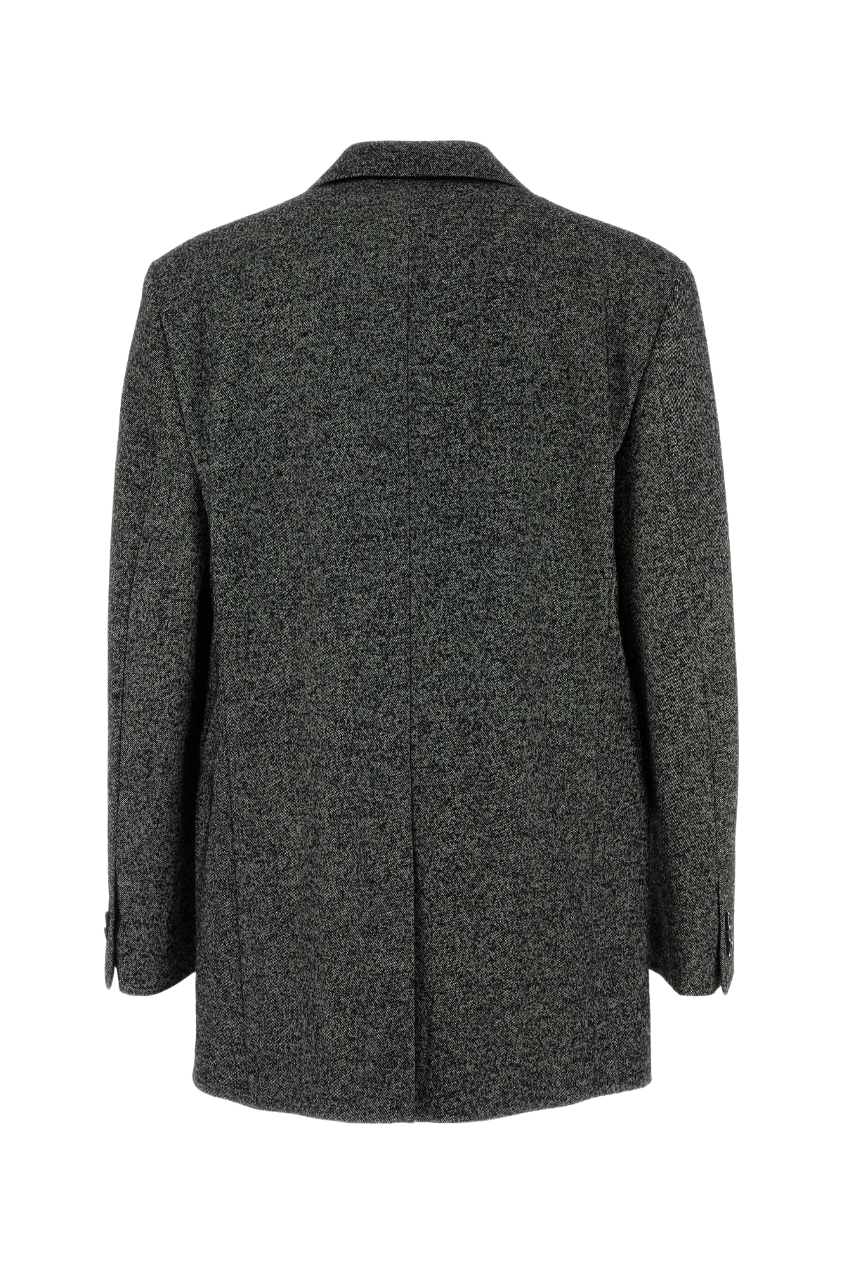 Two-Tone Wool Blend Blazer Blackwhite Exterior: Nylon Giacche E Gilet