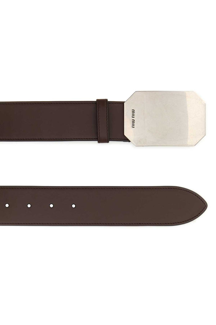 Brown Leather Belt Radica Vitello Cinture