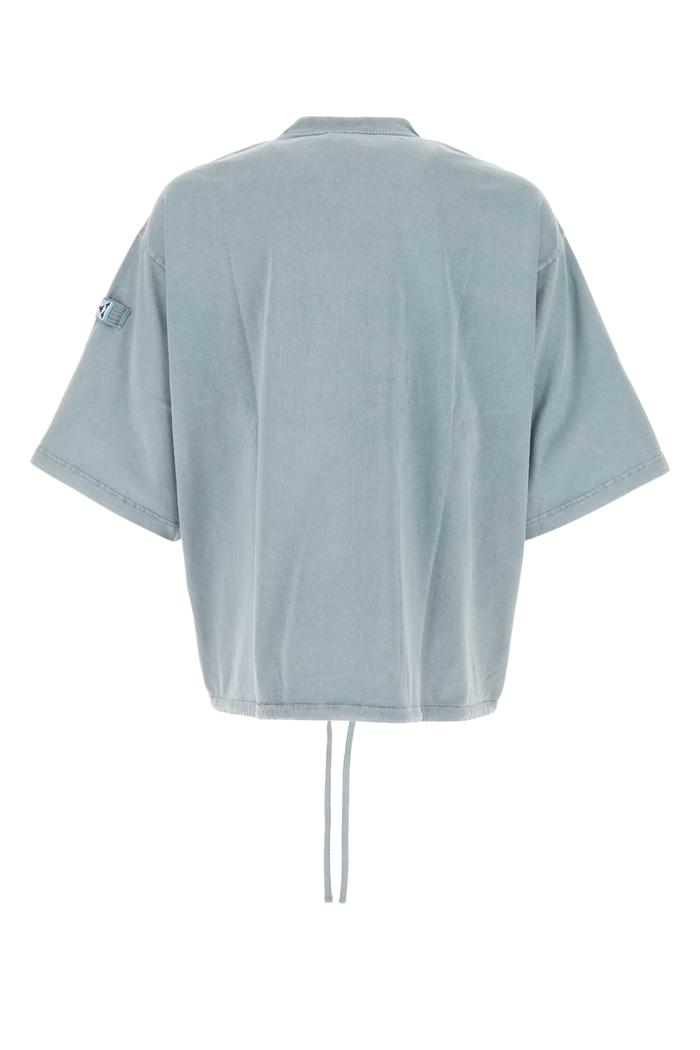 Light Blue Cotton Oversize T-Shirt Sky Exterior