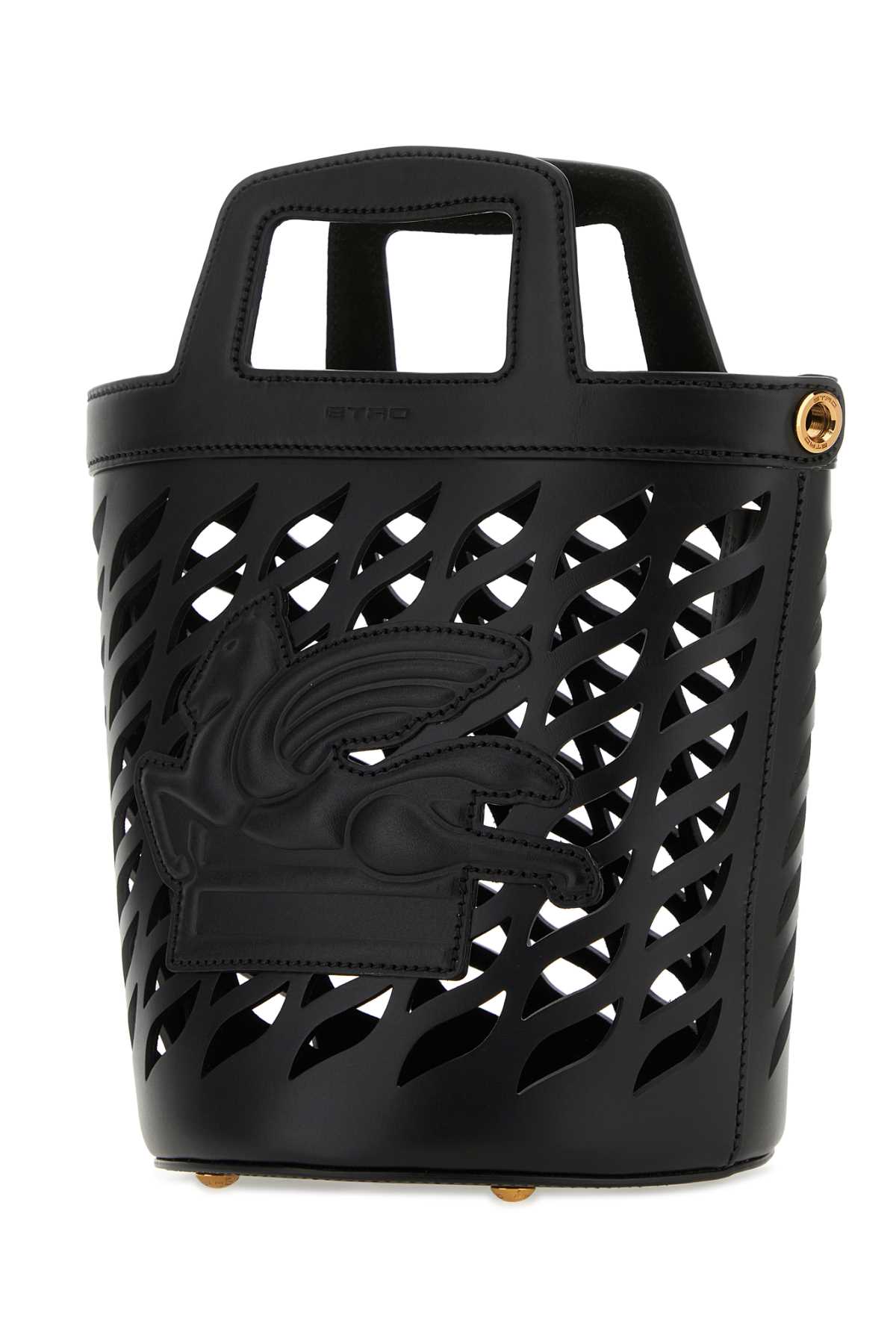 Black Leather Coffa Bucket Bag 1 Borse A Secchiello
