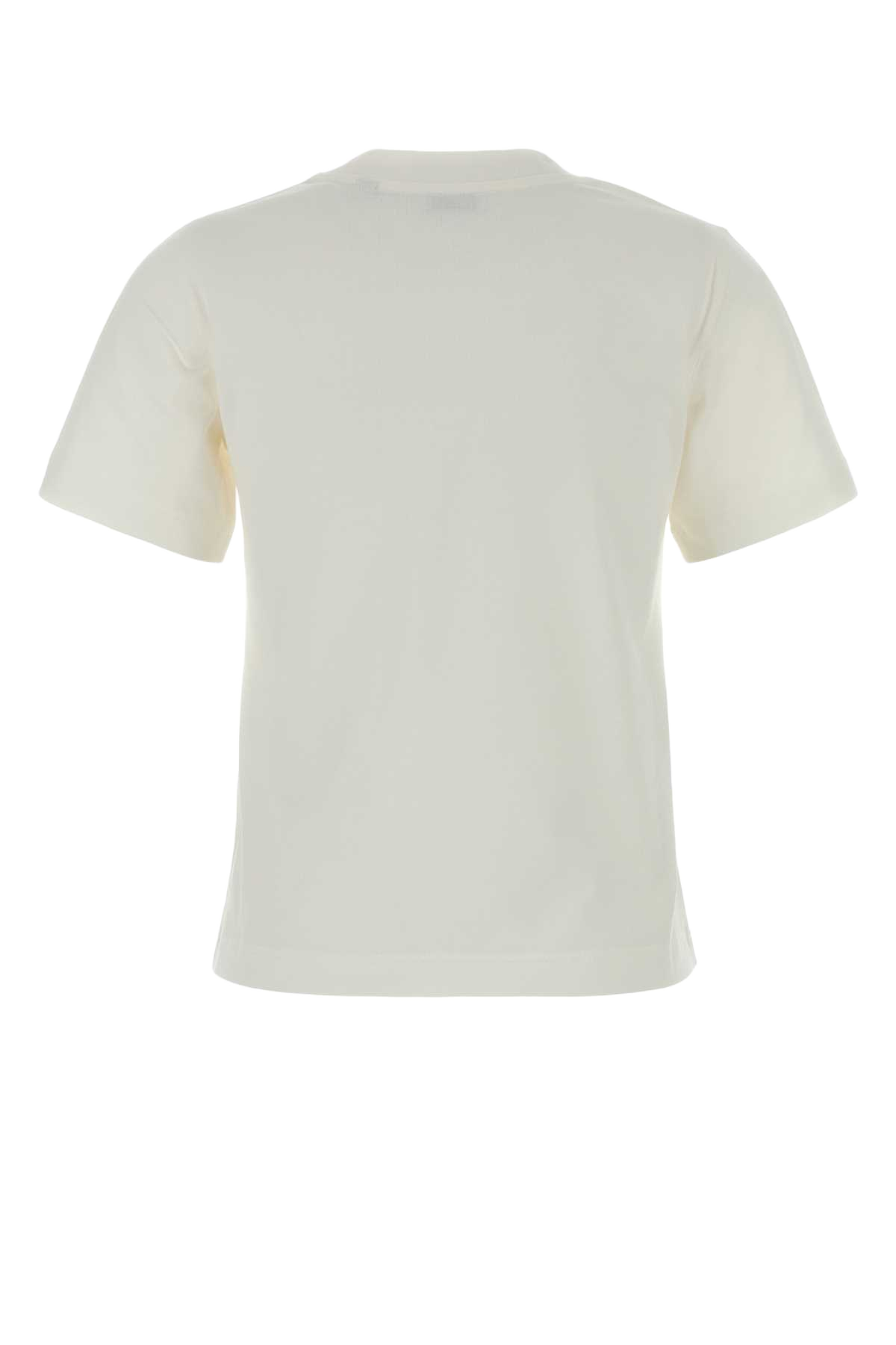 White Cotton T-Shirt Chalk