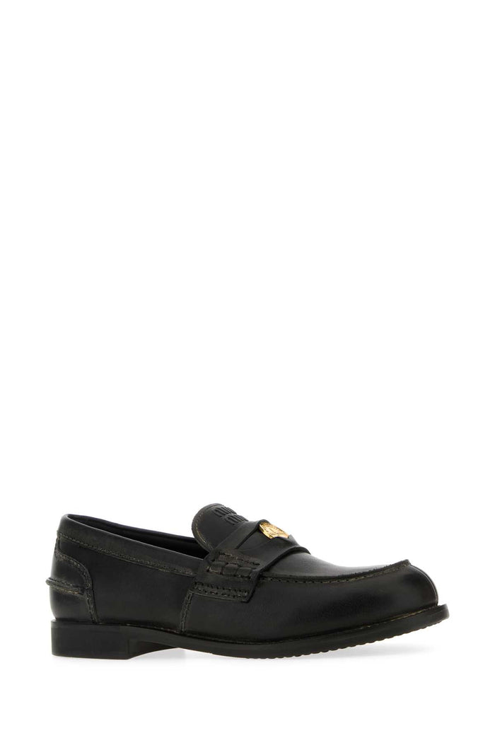 Nero Calfleather Mocassini