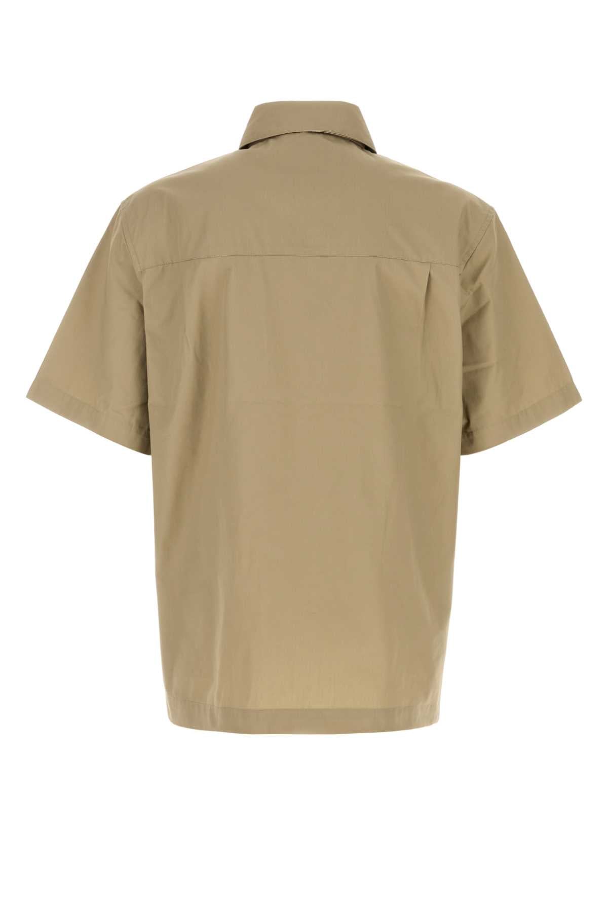 Cappuccino Jersey S-S Postal Zip Shirt Irokoblack Exterior: Polyester Cotton Camicie