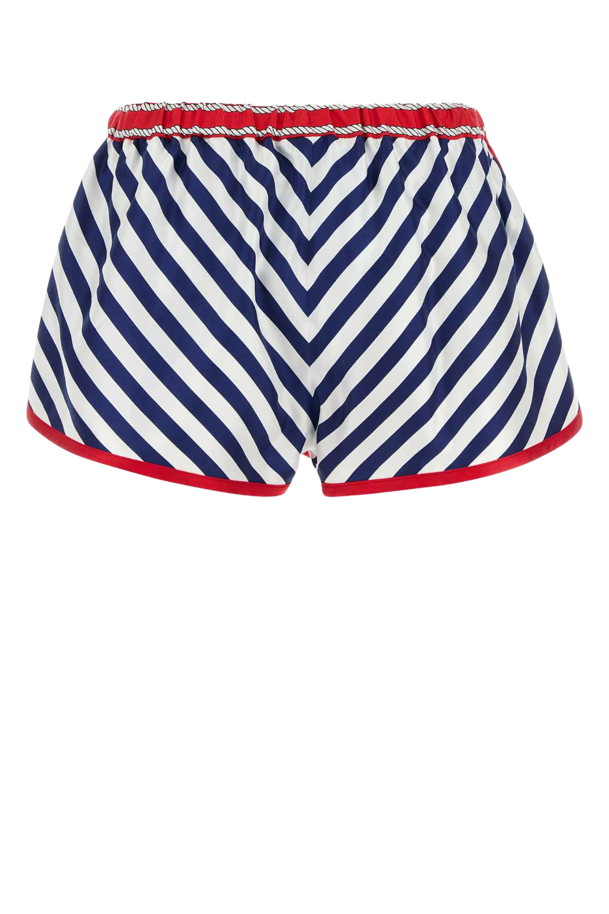 Printed Silk Shorts Blue/red/mc Exterior
