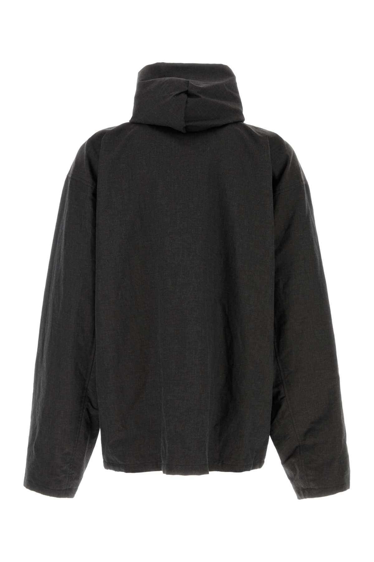 Slate Linen Blend Jacket Black Giacche E Gilet