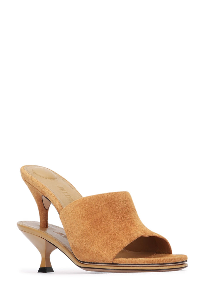 Les Doubles Mules Camel Scarpe Con Tacco