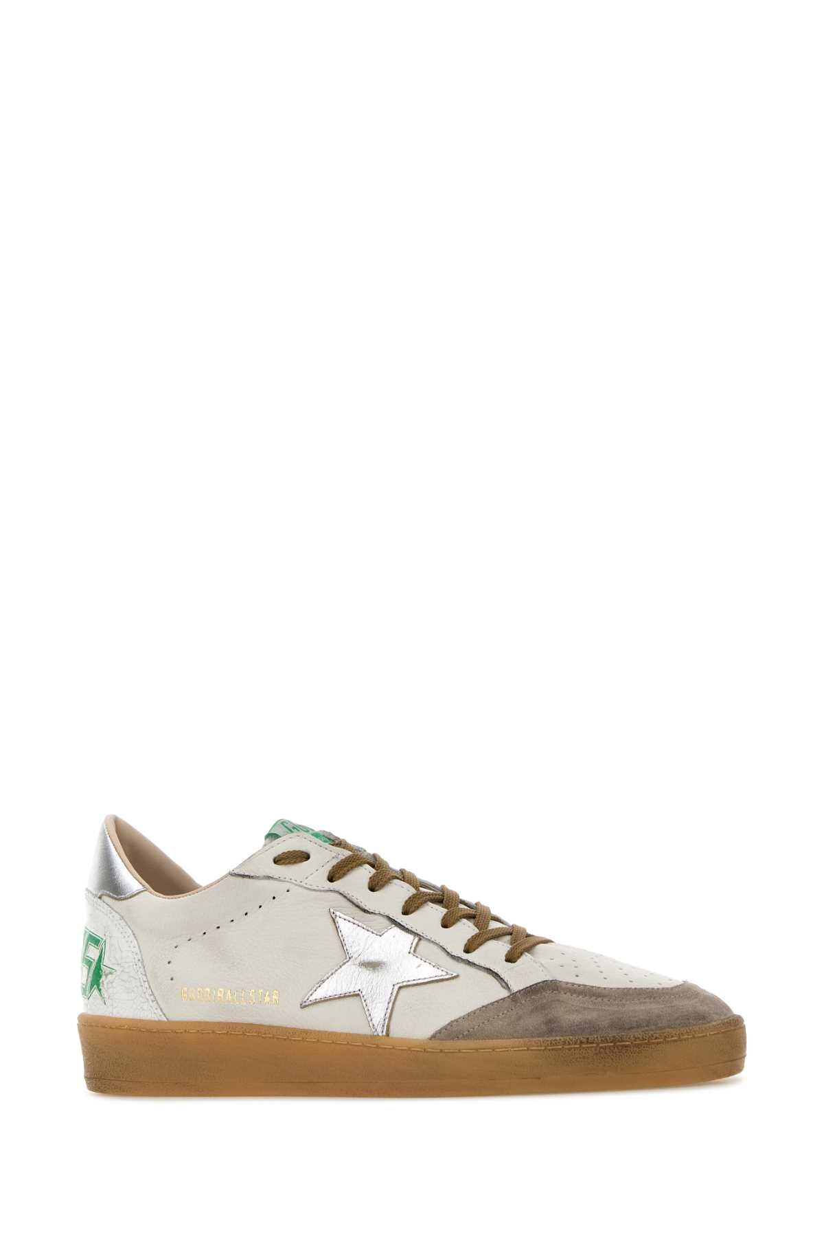 Whitebeigesilver Sneaker