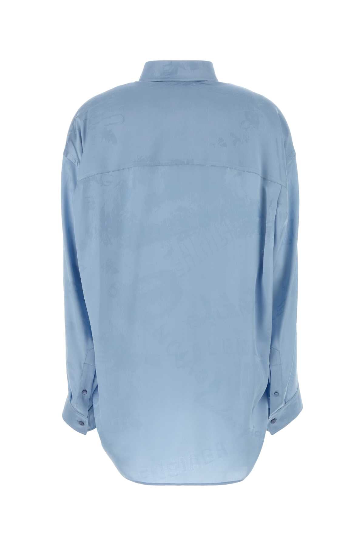 Baby Blue T Silk Camicie