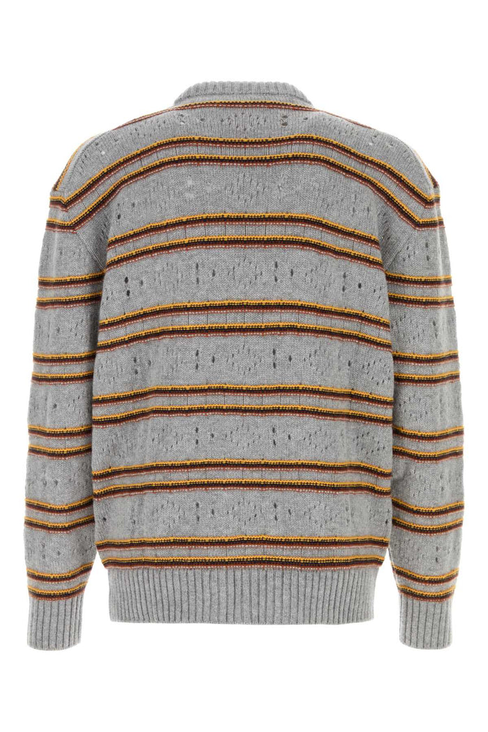 Embroidered Cashmere Sweater Inox Exterior: Maglieria
