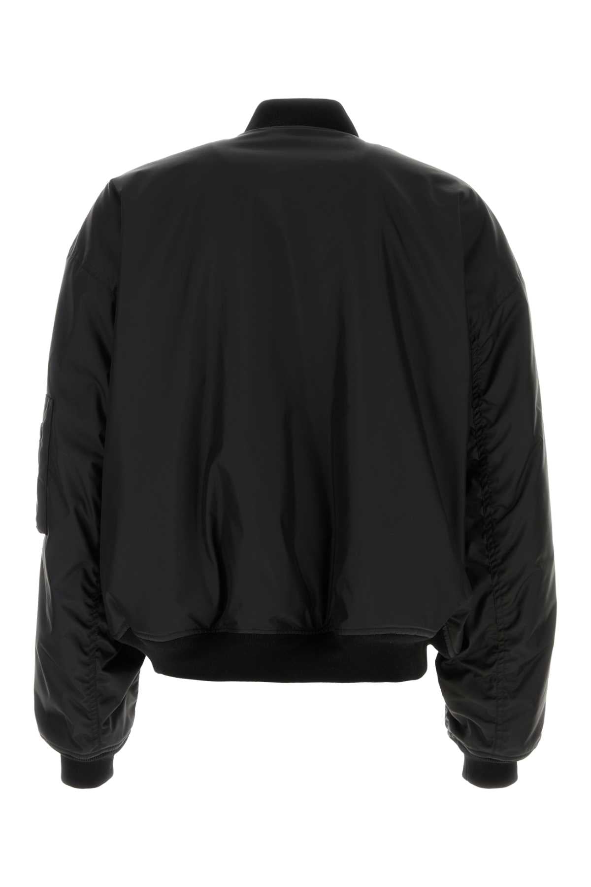 Black Nylon Balenciaga X Automobili Lamborghini Bomber Jacket Giubbini