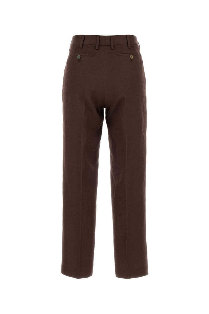 Chocolate Twill Emma Pant Marrone Pantaloni