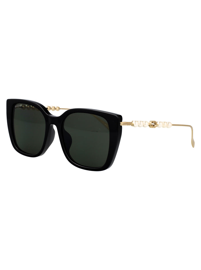 Gg1971sa Black-gold-grey Recycled Acetate Sunglasses