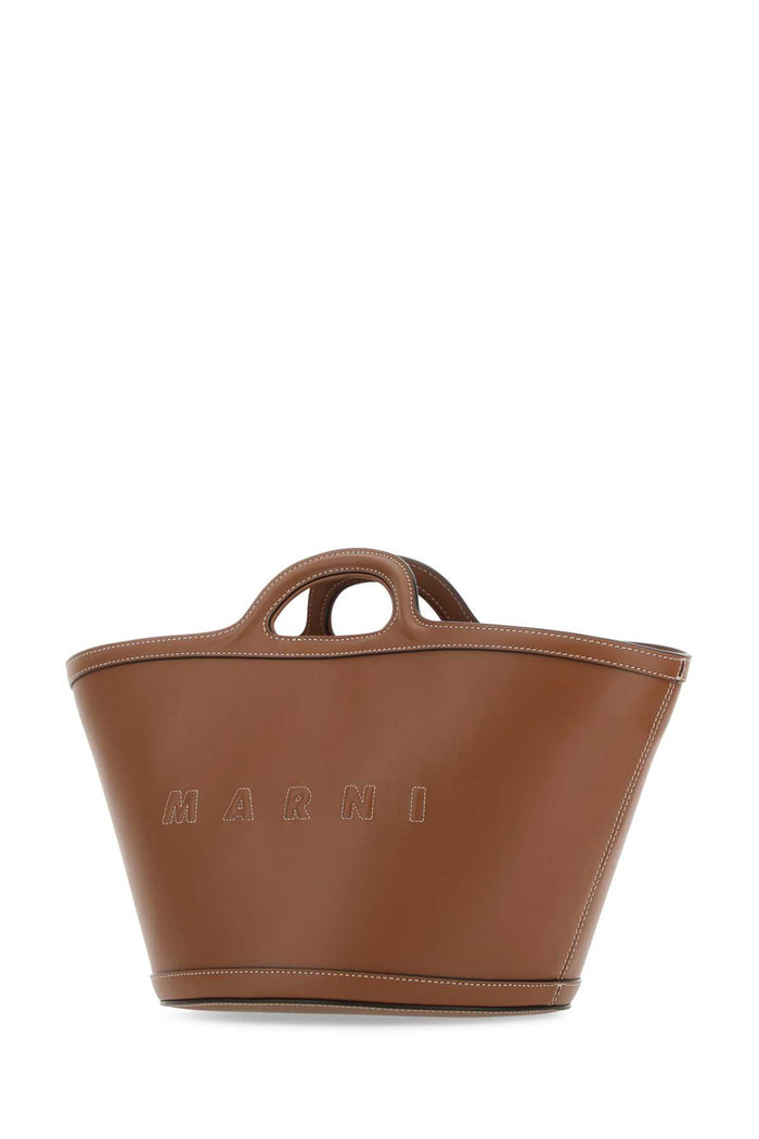 Brown Leather Small Tropicalia Handbag 00m29 Borse A Mano
