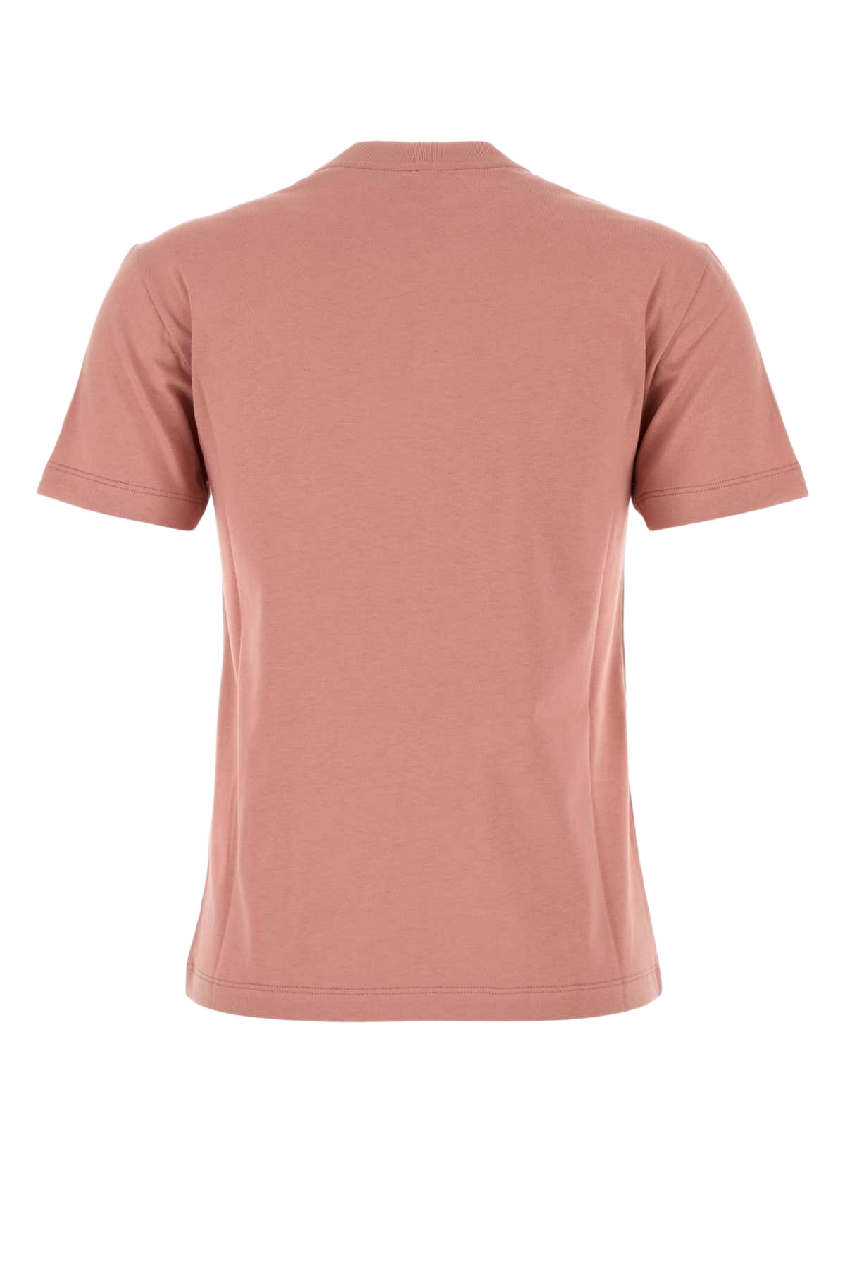 Dark Pink Cotton T-Shirt Blush-25 Exterior