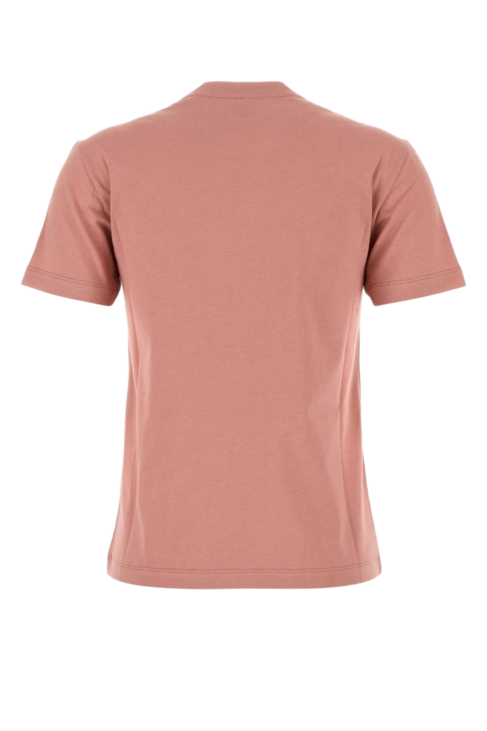 Dark Pink Cotton T-Shirt Blush-25 Exterior